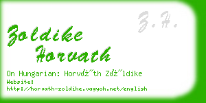 zoldike horvath business card